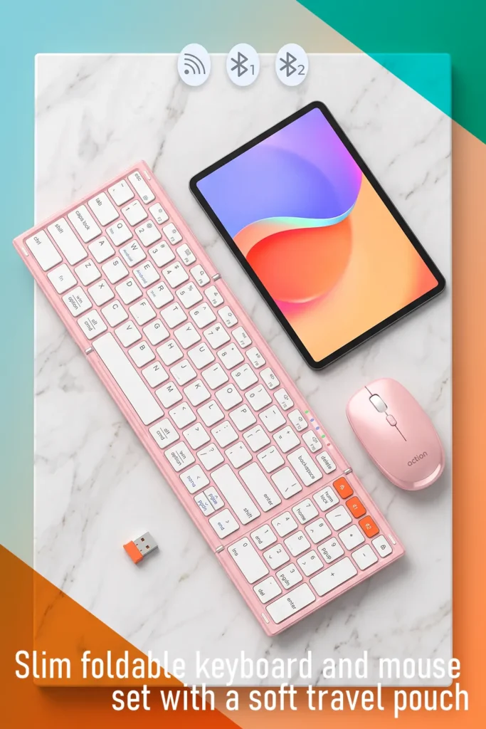 cute foldable keyboard